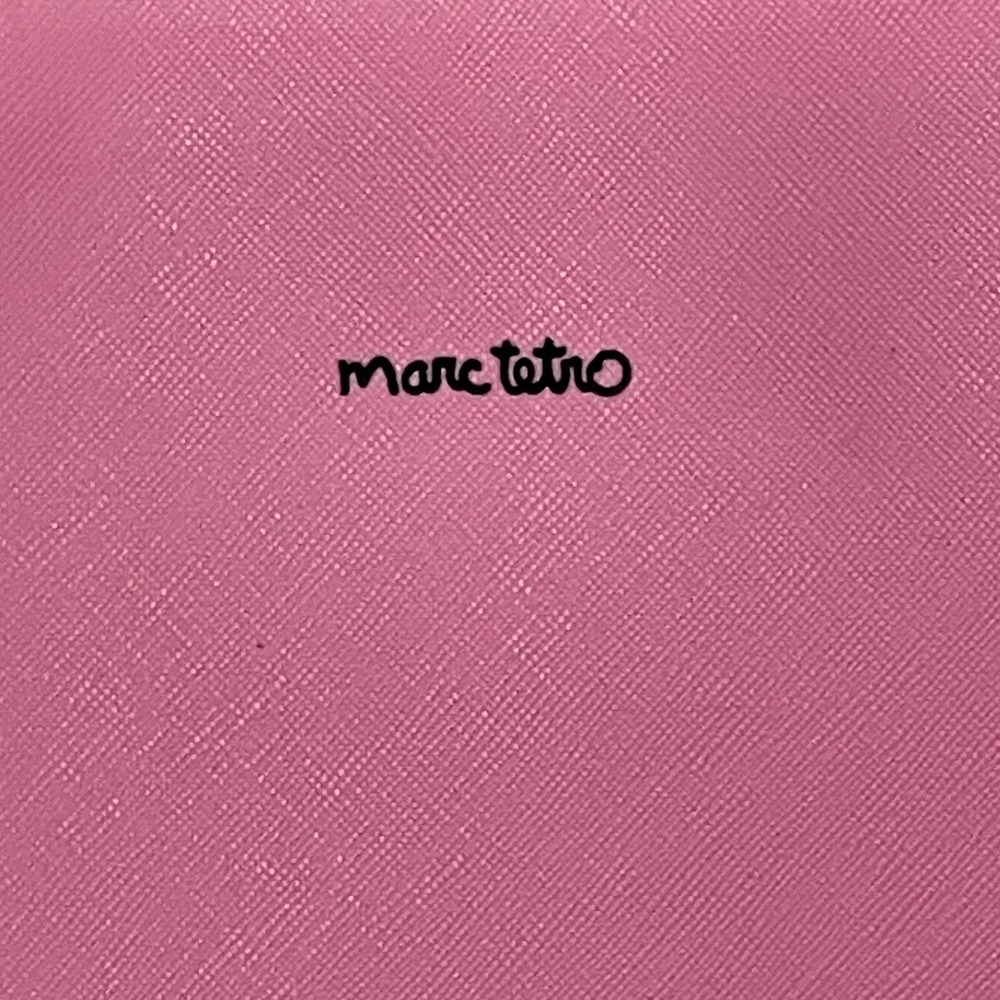 Marc Tetro Cat Crossbody Bag Pink Black Vinyl Shoulder Purse Adjustable - Picture 4 of 11